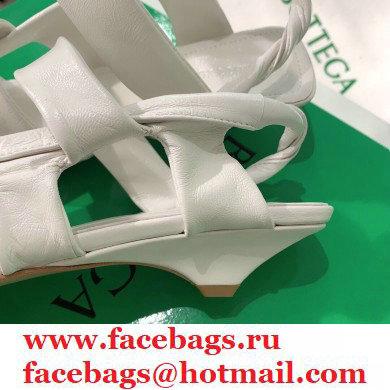 Bottega Veneta Heel 3cm BV POINT Slingback Shoes White 2020