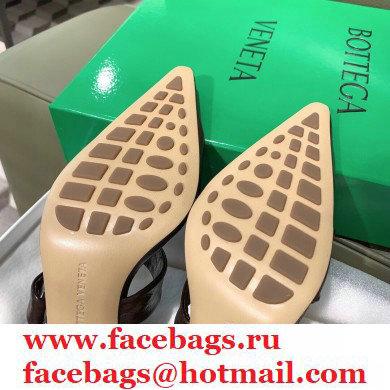 Bottega Veneta Heel 8.5cm BV POINT Slingback Shoes Coffee 2020