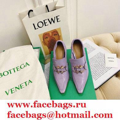 Bottega Veneta Heel 8.5cm THE MADAME Horsebit Pumps in Crush Nappa Lavender 2021