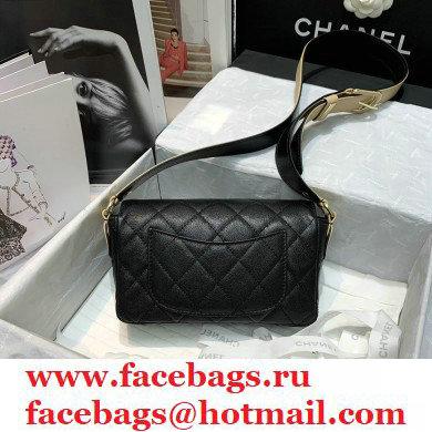 Chanel Grained Calfskin Flap Bag AS2273 Black 2021