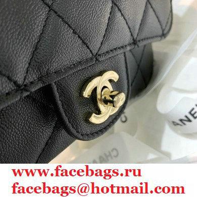 Chanel Grained Calfskin Flap Bag AS2273 Black 2021