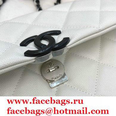 Chanel Grained Calfskin My Everything Flap Bag AS2303 White 2020