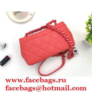 Chanel Grained Calfskin My Everything Small Flap Bag AS2302 Red 2021