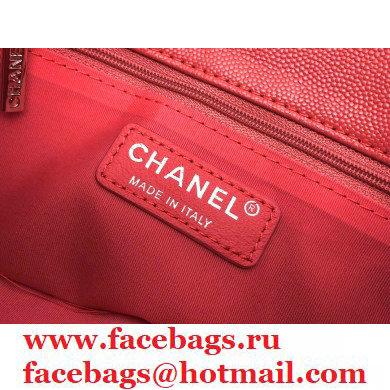 Chanel Grained Calfskin My Everything Small Flap Bag AS2302 Red 2021