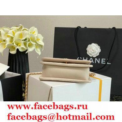 Chanel Lambskin CC Coin Wallet on Chain WOC Bag Beige 2021