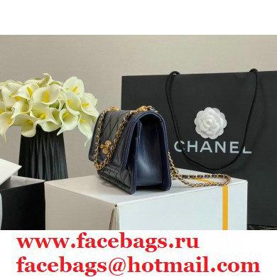 Chanel Lambskin CC Coin Wallet on Chain WOC Bag Navy Blue 2021