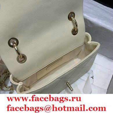 Chanel Lambskin Small Flap Bag AS2317 Creamy 2021