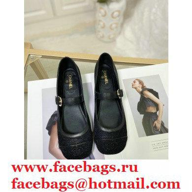 Chanel Mary Janes G36482 Glitter Black 2021 - Click Image to Close