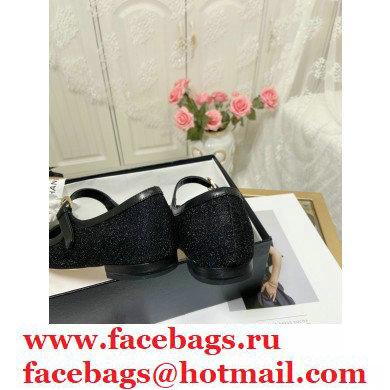 Chanel Mary Janes G36482 Glitter Black 2021