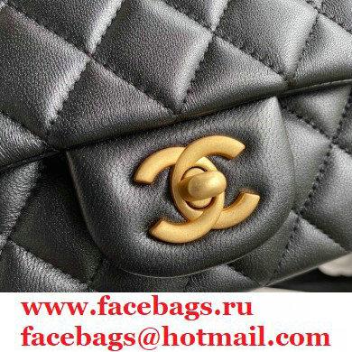 Chanel Small Classic Flap Bag with Top Handle AS2431 Black 2021