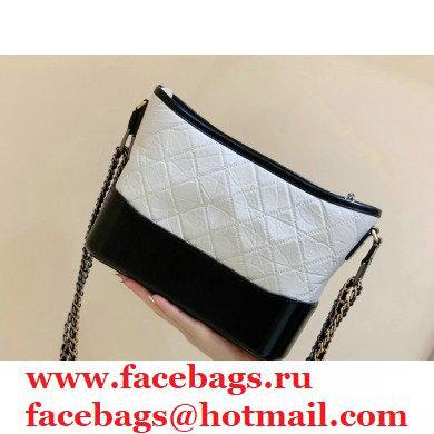 Chanel original quality Gabrielle hobo bag A91810 white/black