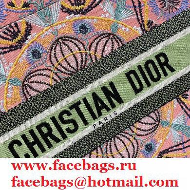 Dior Book Tote Bag in Multicolor Lights Embroidery 2021