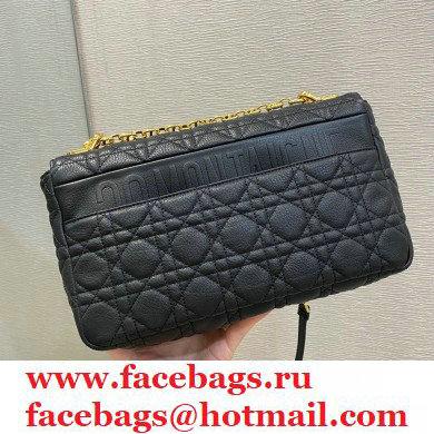 Dior Large Caro Bag in Soft Cannage Calfskin Black 2021