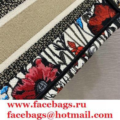 Dior Mini Book Tote Bag in Multicolor Mille Fleurs Embroidery 2021 - Click Image to Close