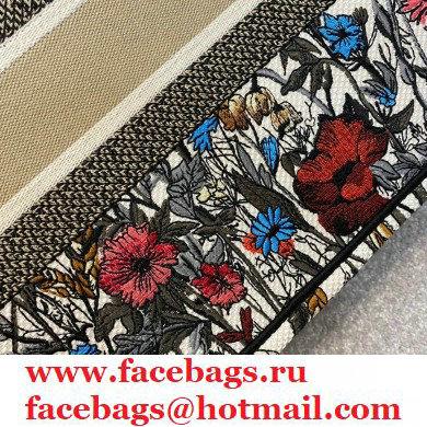 Dior Small Book Tote Bag in Multicolor Mille Fleurs Embroidery 2021 - Click Image to Close