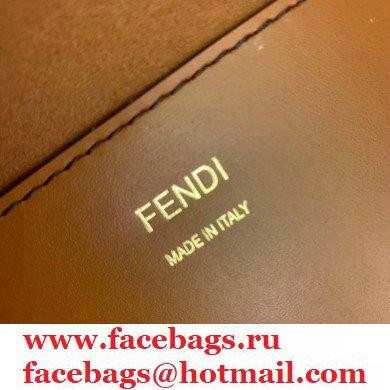 Fendi Leather Sunshine Shopper Tote Bag Brown 2020