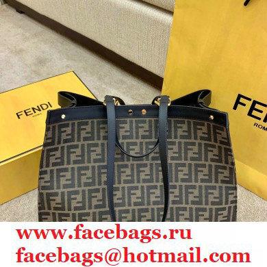 Fendi Medium Peekaboo X-Tote Shopper Bag FF Fabric 2020