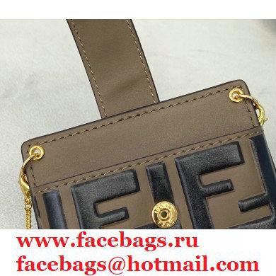 Fendi Phone Pouch Bag Brown with Detachable Strap 2021