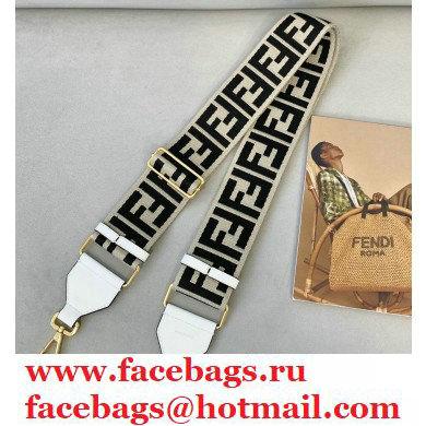 Fendi Ribbon Long Shoulder Strap You White/Beige 2021