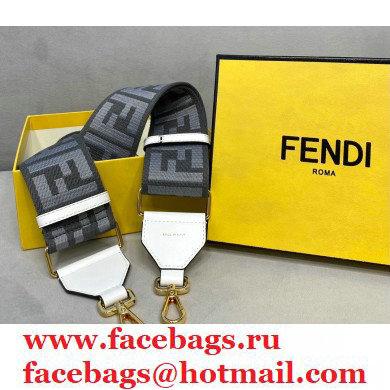 Fendi Ribbon Long Shoulder Strap You White/Gray 2021