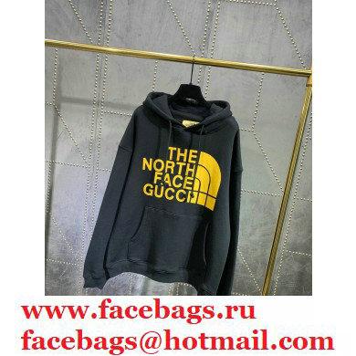 GuccixNorth Face hooded sweatshirt black 2021