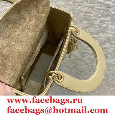 Lady Dior Small Bag in My ABCDior Cannage Lambskin Beige 2021