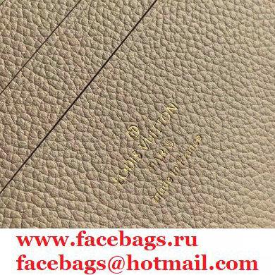 Louis Vuitton Monogram Empreinte Leather Double Zip Pochette Bag M80084 Cream/Bois de Rose Pink 2021