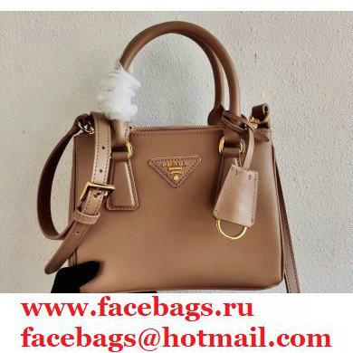 Prada Galleria Saffiano Leather Micro-bag 1BA906 Beige 2021