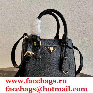 Prada Galleria Saffiano Leather Micro-bag 1BA906 Black 2021