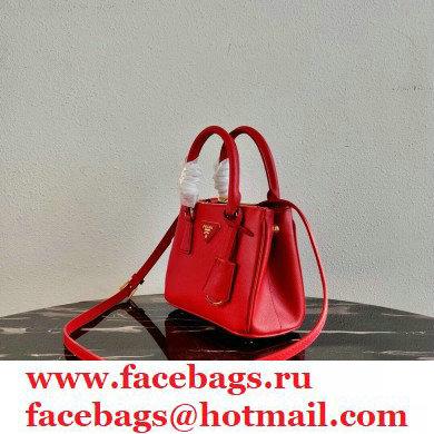 Prada Galleria Saffiano Leather Micro-bag 1BA906 Red 2021