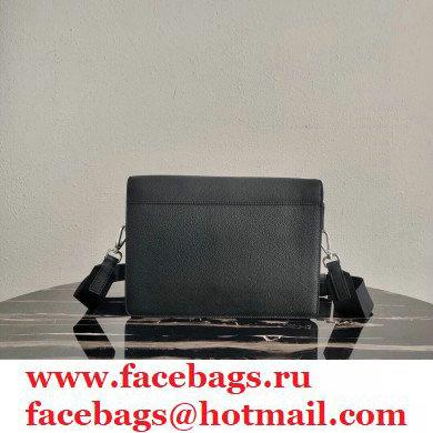 Prada Leather Bandoleer Cross-Body Bag 2VD012 Black 2021