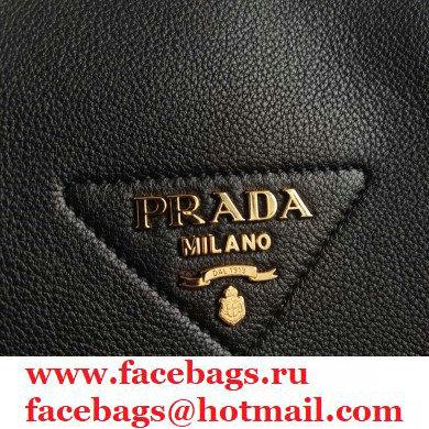 Prada Medium Leather HandBag 1BC142 Black 2021