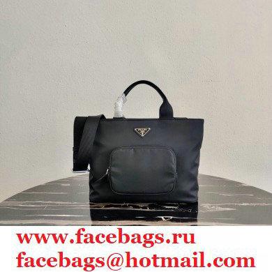 Prada Nylon Tote Bag 1BG354 Black 2021