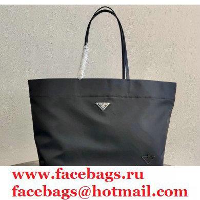 Prada Re-Nylon Medium Tote Bag 1BG107 Black 2021