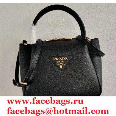 Prada Small Leather HandBag 1BC145 Black 2021