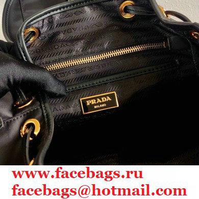 Prada Small Nylon Backpack Bag 1BZ677 Black/Gold 2021