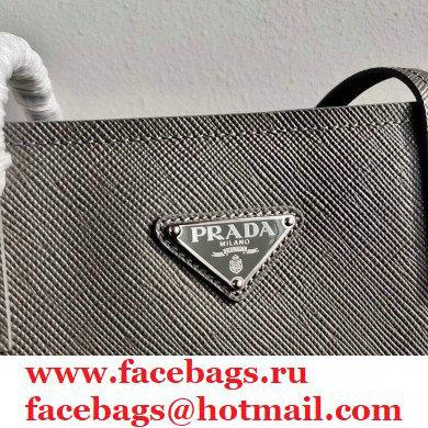 Prada Small Saffiano Leather Tote Bag 1BG342 Gray 2021