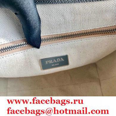 Prada Small Saffiano Leather Tote Bag 1BG342 Gray 2021