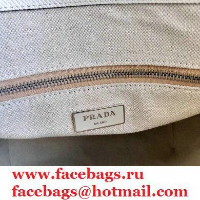 Prada Small Saffiano Leather Tote Bag 1BG342 White 2021