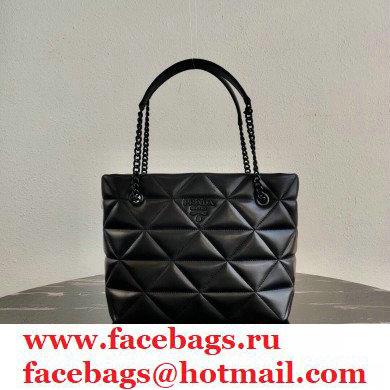 Prada Spectrum Nappa Leather Tote Bag 1BG298 Black 2021