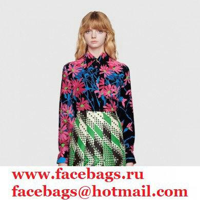 gucci Ken Scott print silk shirt 643269 2021