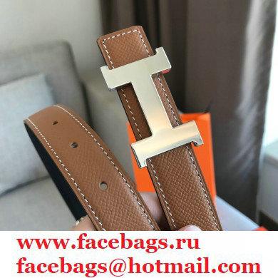 hermes mini constance 24mm reversible belt black/brown