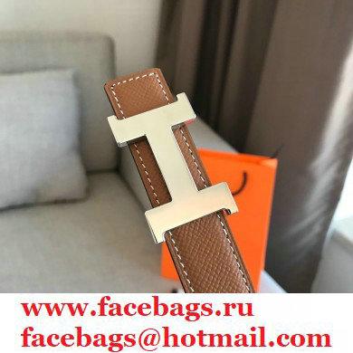 hermes mini constance 24mm reversible belt black/brown