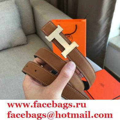 hermes mini constance 24mm reversible belt black/brown