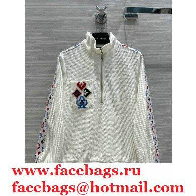 louis vuitton game on jacket and pants white 2021