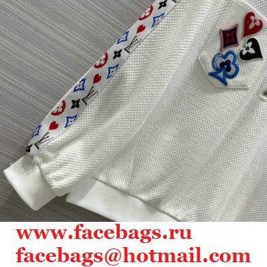 louis vuitton game on jacket and pants white 2021