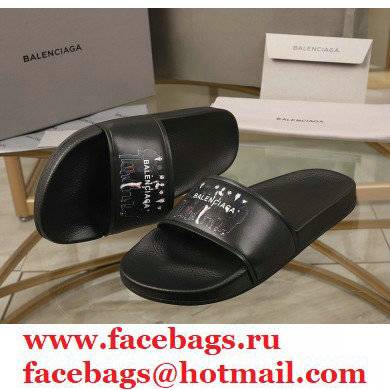 Balenciaga Logo Piscine Pool Slides Sandals 11 2021