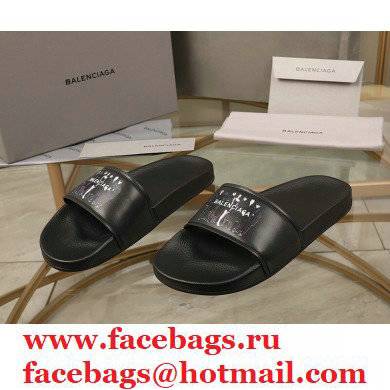 Balenciaga Logo Piscine Pool Slides Sandals 11 2021