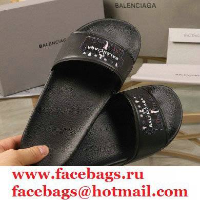 Balenciaga Logo Piscine Pool Slides Sandals 11 2021