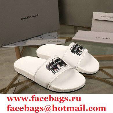 Balenciaga Logo Piscine Pool Slides Sandals 12 2021